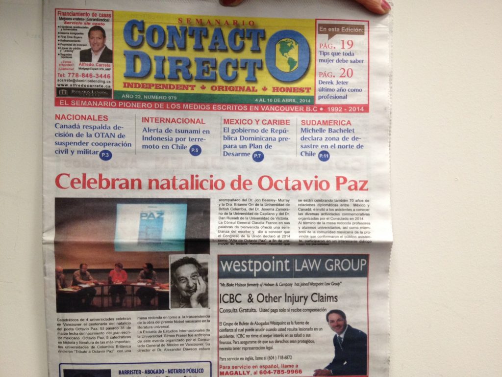 Octavio Paz event